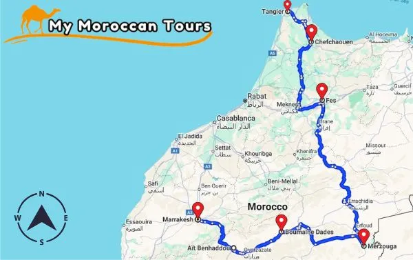 Morocco itinerary one week ,private tour from tangier to Marrakech. Morocco one week itinerary – Morocco 7 day tour – 7 day tour of Morocco –